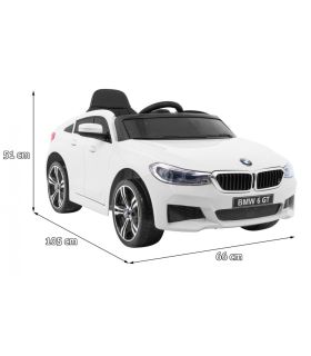 Voiture électrique 12V BMW 6 GT Blanche - Pack Luxe