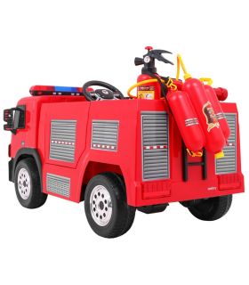 Camion de Pompier électrique 12v Rouge - Pack Evo