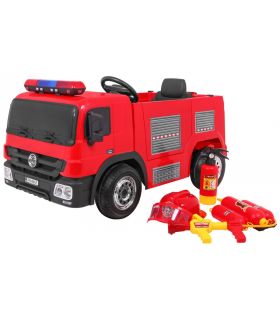 Camion de Pompier électrique 12v Rouge - Pack Evo