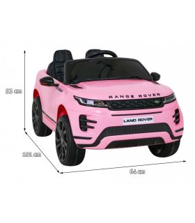 Voiture électrique 2 places 12V Range Rover Evoque Rose - Pack Luxe