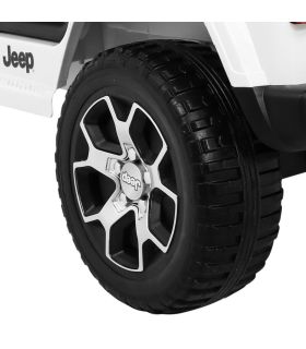 Voiture électrique 2 places 12V Jeep Wrangler Rubicon Blanc - Pack Luxe