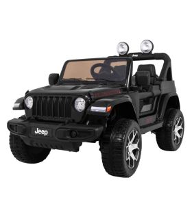 Voiture électrique 2 places 12V Jeep Wrangler Rubicon Noir - Pack Luxe