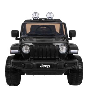 Voiture électrique 2 places 12V Jeep Wrangler Rubicon Noir - Pack Luxe