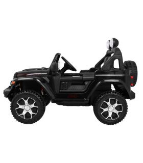 Voiture électrique 2 places 12V Jeep Wrangler Rubicon Noir - Pack Luxe
