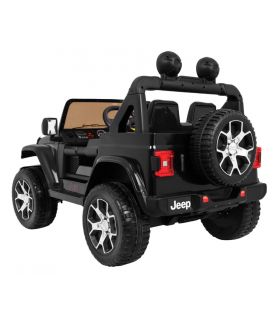 Voiture électrique 2 places 12V Jeep Wrangler Rubicon Noir - Pack Luxe