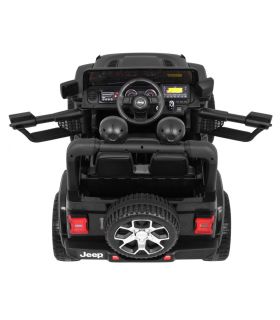 Voiture électrique 2 places 12V Jeep Wrangler Rubicon Noir - Pack Luxe
