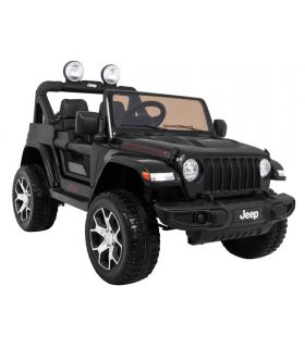 Voiture électrique 2 places 12V Jeep Wrangler Rubicon Noir - Pack Luxe