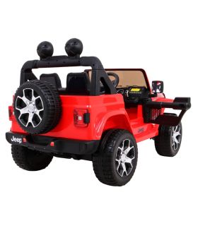 Voiture électrique 2 places 12V Jeep Wrangler Rubicon Rouge - Pack Luxe