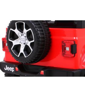 Voiture électrique 2 places 12V Jeep Wrangler Rubicon Rouge - Pack Luxe