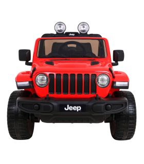 Voiture électrique 2 places 12V Jeep Wrangler Rubicon Rouge - Pack Luxe
