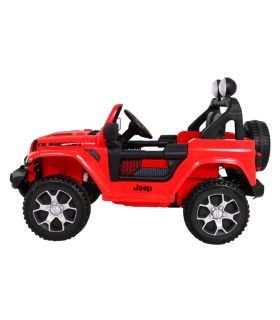 Voiture électrique 2 places 12V Jeep Wrangler Rubicon Rouge - Pack Luxe