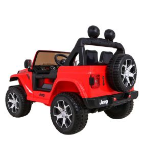 Voiture électrique 2 places 12V Jeep Wrangler Rubicon Rouge - Pack Luxe