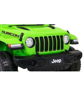 Voiture électrique 2 places 12V Jeep Wrangler Rubicon Vert - Pack Luxe