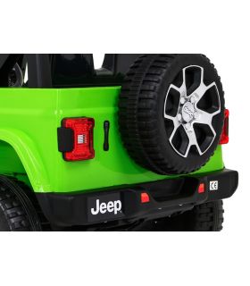 Voiture électrique 2 places 12V Jeep Wrangler Rubicon Vert - Pack Luxe