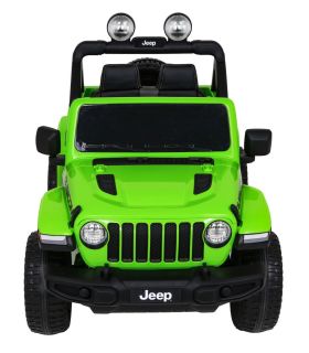 Voiture électrique 2 places 12V Jeep Wrangler Rubicon Vert - Pack Luxe