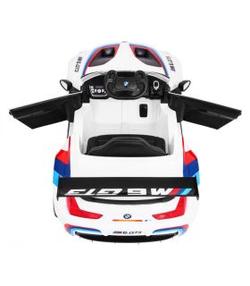 BMW électrique M6 GT3 Blanche - voiture électrique enfant 12V- Pack Luxe