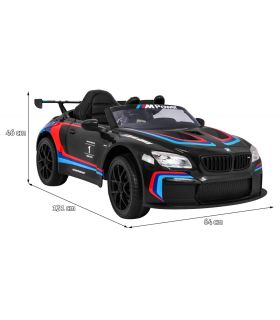 BMW M6 GT3 Noire - Voiture électrique enfant 12V pour enfant- Pack Luxe