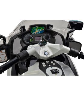 Moto électrique enfant 12V BMW Police Grise - Pack Evo