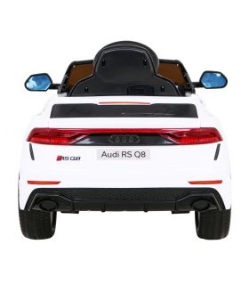 Voiture électrique 12v SUV AudiRS Q8 Blanche - Pack Luxe