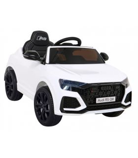 Voiture électrique 12v SUV AudiRS Q8 Blanche - Pack Luxe