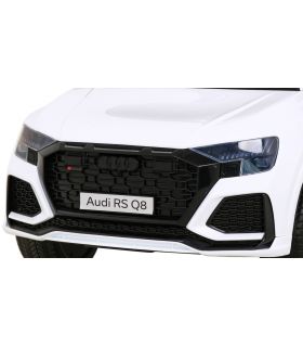 Voiture électrique 12v SUV AudiRS Q8 Blanche - Pack Luxe