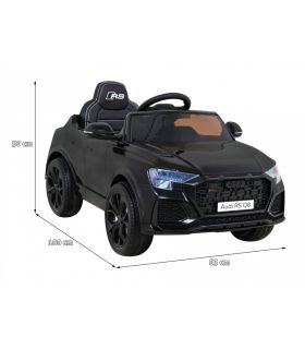 Voiture électrique enfant 12V AudiRS Q8 Noire - Pack Luxe