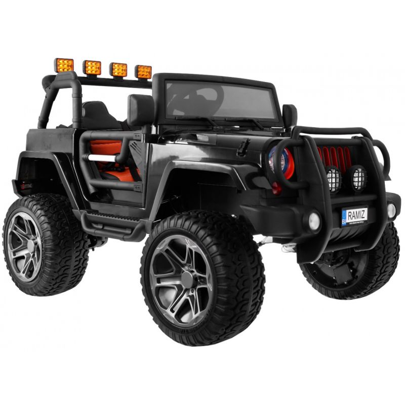 24 volts Jeep luxeRsx 600 watt voiture enfant 4 places electrique noir