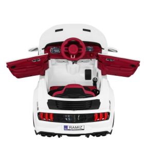 Voiture électrique 12V Style Mustang Sport GT Blanche - Pack Luxe