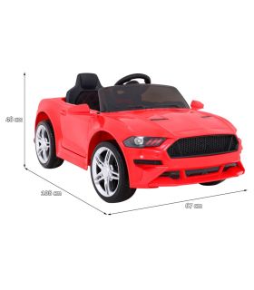 Voiture électrique 12V Style Mustang Sport GT Rouge- Pack Luxe