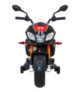 Moto électrique 12V Aprilia V4 Noire - Pack Luxe