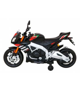 Moto électrique 12V Aprilia V4 Noire - Pack Luxe