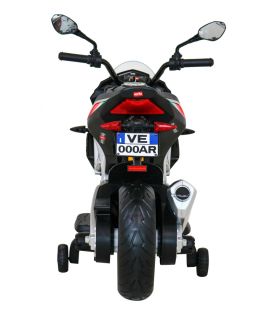 Moto électrique 12V Aprilia V4 Noire - Pack Luxe