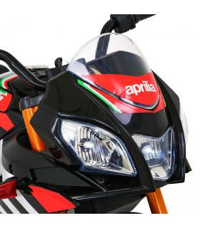 Moto électrique 12V Aprilia V4 Noire - Pack Luxe