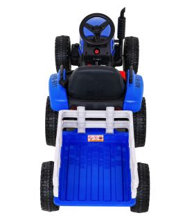 Tracteur avec remorque 12 Volts XMX611 Bleu