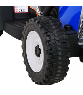 Tracteur avec remorque 12 Volts XMX611 Bleu