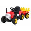 Tracteur avec remorque 12 Volts XMX611 Rouge