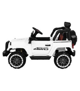 Voiture électrique 2 places 12V Jeep Mega Fulltime Blanche - Pack Luxe