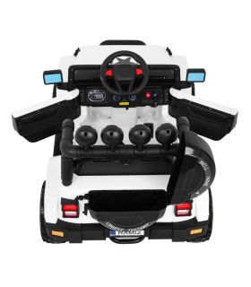 Voiture électrique 2 places 12V Jeep Mega Fulltime Blanche - Pack Luxe