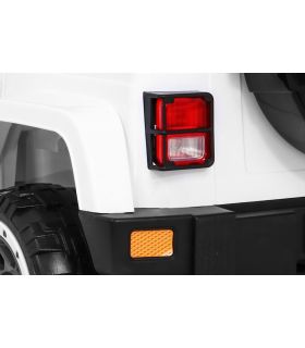 Voiture électrique 2 places 12V Jeep Mega Fulltime Blanche - Pack Luxe