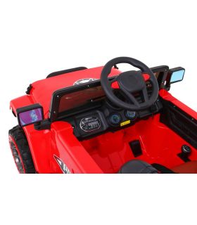 Voiture électrique 2 places 12V Jeep Mega Fulltime Rouge - Pack Luxe