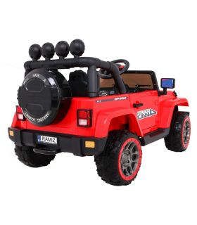 Voiture électrique 2 places 12V Jeep Mega Fulltime Rouge - Pack Luxe