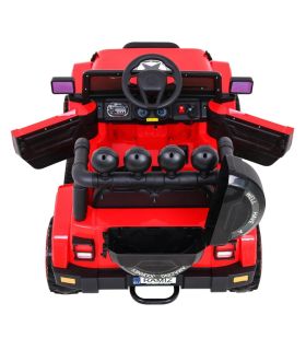 Voiture électrique 2 places 12V Jeep Mega Fulltime Rouge - Pack Luxe