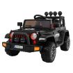 Voiture électrique 2 places 12V Jeep Mega Fulltime Noire - Pack Luxe