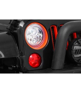 Voiture électrique 2 places 12V Jeep Mega Fulltime Noire - Pack Luxe