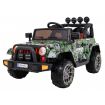 Voiture électrique 2 places 12V Jeep Mega Fulltime Militaire - Pack Luxe