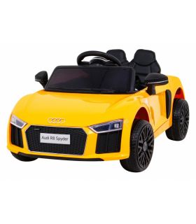 Voiture électrique 12v AudiR8 Spyder Jaune - Pack Luxe