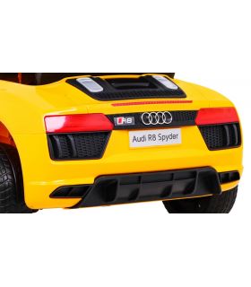 Voiture électrique 12v AudiR8 Spyder Jaune - Pack Luxe