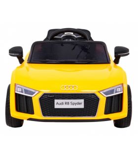 Voiture électrique 12v AudiR8 Spyder Jaune - Pack Luxe