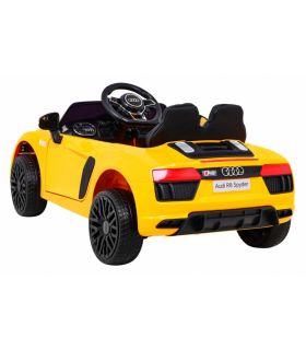 Voiture électrique 12v AudiR8 Spyder Jaune - Pack Luxe