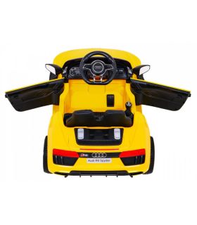 Voiture électrique 12v AudiR8 Spyder Jaune - Pack Luxe